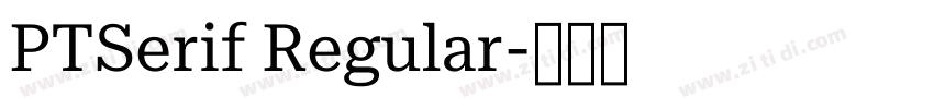 PTSerif Regular字体转换